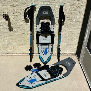 Denali Unisex Sawtooth Spin Snowshoe 8×25 w/ Poles & Bag – New Winter Hiking